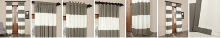 Exclusive Fabrics & Furnishings Horizontal Stripe 50" x 120" Curtain Panel